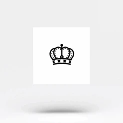 Queen Crown Temporary Tattoo (Set Of 3) -Da Vinci Shop queen crown temporary tattoo