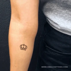 Queen Crown Temporary Tattoo (Set Of 3) -Da Vinci Shop queen crown temporary tattoo watermark