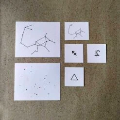 Sagittarius Astrology Symbols Temporary Tattoo Set