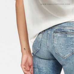 Saturn Planetary Symbol Temporary Tattoo (Set Of 3) -Da Vinci Shop saturn symbol temporary tattoo