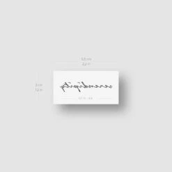 'Serendipity' Temporary Tattoo (Set Of 3) -Da Vinci Shop serendipity tatteco temporary tattoo