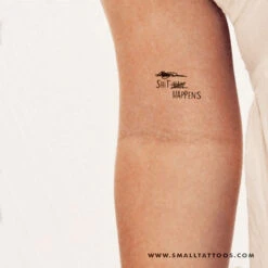 Shit Happens Temporary Tattoo (Set Of 3) -Da Vinci Shop shit happens tatteco temporary tattoo