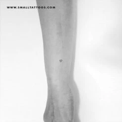 Micro Heart Outline Temporary Tattoo (Set Of 3)