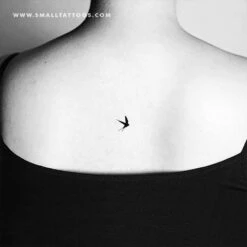 Small Swallow Temporary Tattoo (Set Of 3) -Da Vinci Shop small bird swallow tatteco temporary tattoo