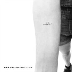 'ehfar' Temporary Tattoo (Set Of 3) 8 'ehfar' Temporary Tattoo (Set Of 3) -Da Vinci Shop small ehfar temporary tattoo