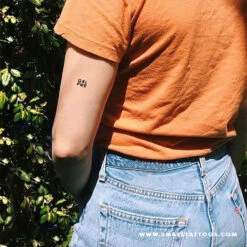 GRL PWR Temporary Tattoo (Set Of 3) -Da Vinci Shop small grl power tatteco