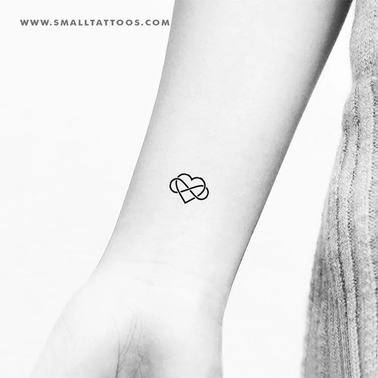 Heart And Infinity Temporary Tattoo (Set Of 3) 6 Heart And Infinity Temporary Tattoo (Set Of 3) - Image 4