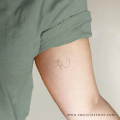 Small Sagittarius Constellation Temporary Tattoo (Set Of 3) -Da Vinci Shop small sagittarius constellation minimalist