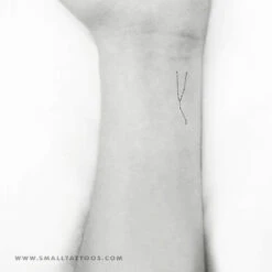 Small Taurus Constellation Temporary Tattoo (Set Of 3) -Da Vinci Shop small taurus constellation temporary tattoo