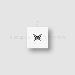 Little Swallowtail Butterfly Temporary Tattoo (Set Of 3) -Da Vinci Shop small tiger butterfly st