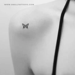 Little Swallowtail Butterfly Temporary Tattoo (Set Of 3) -Da Vinci Shop small tiger butterfly st tt