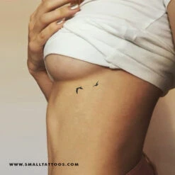 Two Flying Birds Temporary Tattoo (Set Of 3) -Da Vinci Shop smalltattoos two birds