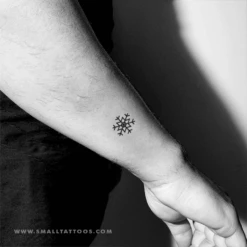 Snowflake Temporary Tattoo (Set Of 3) -Da Vinci Shop snowflake temporary tattoo