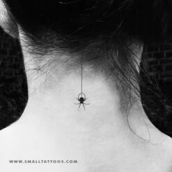 Hanging Spider Temporary Tattoo (Set Of 3) -Da Vinci Shop spider tatteco temporary tattoo
