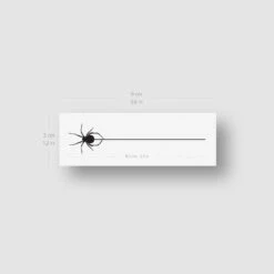 Hanging Spider Temporary Tattoo (Set Of 3) -Da Vinci Shop spider temporary tattoo