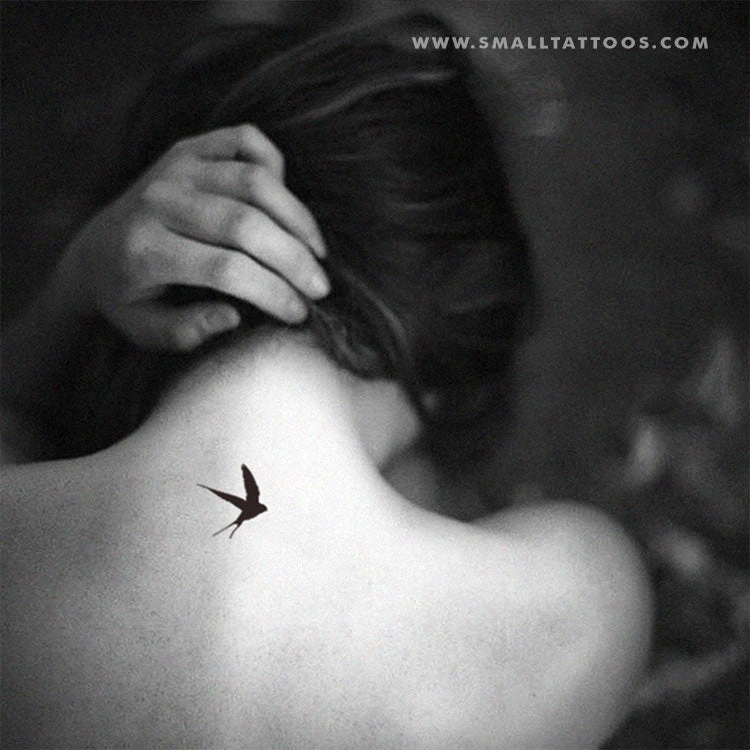 Swallow Temporary Tattoo (Set Of 3) 3 Swallow Temporary Tattoo (Set Of 3)