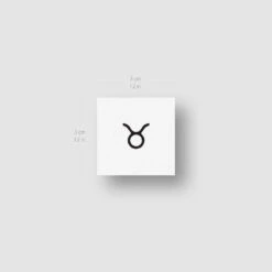 Taurus Zodiac Symbol Temporary Tattoo (Set Of 3) 9 Taurus Zodiac Symbol Temporary Tattoo (Set Of 3) -Da Vinci Shop taurus zodiac symbol tatteco temporary tattoo