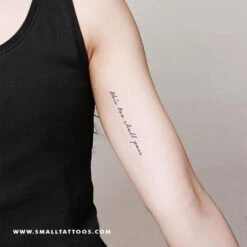 This Too Shall Pass Temporary Tattoo (Set Of 3) 11 This Too Shall Pass Temporary Tattoo (Set Of 3) -Da Vinci Shop this too shall pass small tatteco