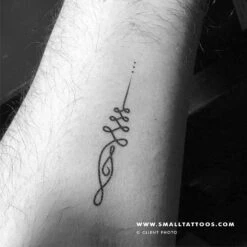 Unalome Temporary Tattoo (Set Of 3)