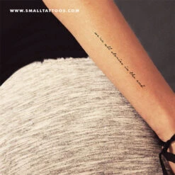 We're All Stories In The End Temporary Tattoo (Set Of 3)