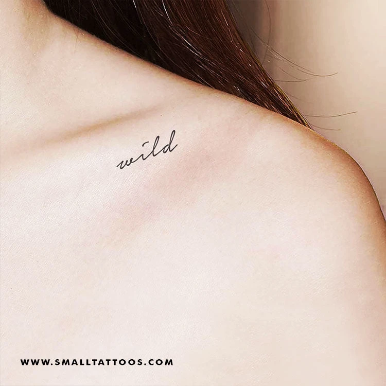 Handwritten 'Wild' Temporary Tattoo (Set Of 3) 4 Handwritten 'Wild' Temporary Tattoo (Set Of 3) - Image 2