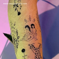 Two Women Temporary Tattoo By Tukoi (Set Of 3) -Da Vinci Shop women tatteco st 1