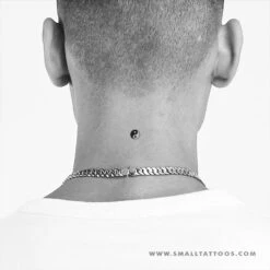 Small Yin Yang Temporary Tattoo (Set Of 3) -Da Vinci Shop yin yang small temporary tattoo