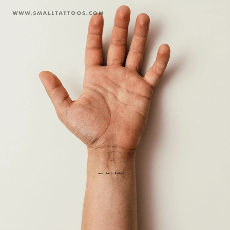 Your Time Is Limited Temporary Tattoo (Set Of 3) 6 Your Time Is Limited Temporary Tattoo (Set Of 3) - Image 4